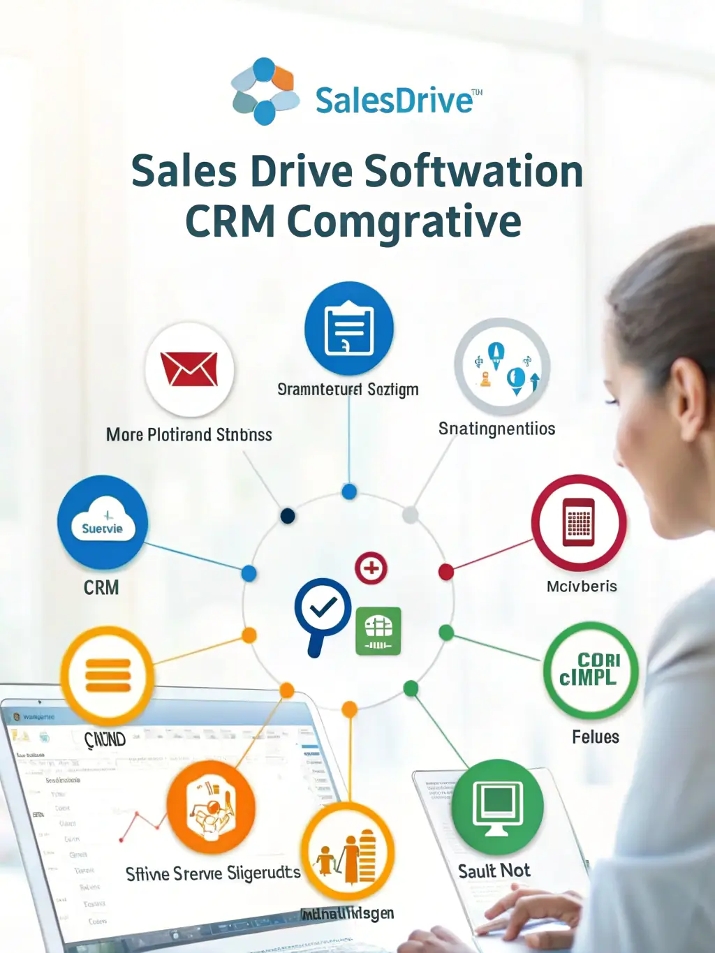 A graphic illustrating the integration of The Draive with various CRM and marketing platforms, emphasizing its seamless connectivity and data synchronization.